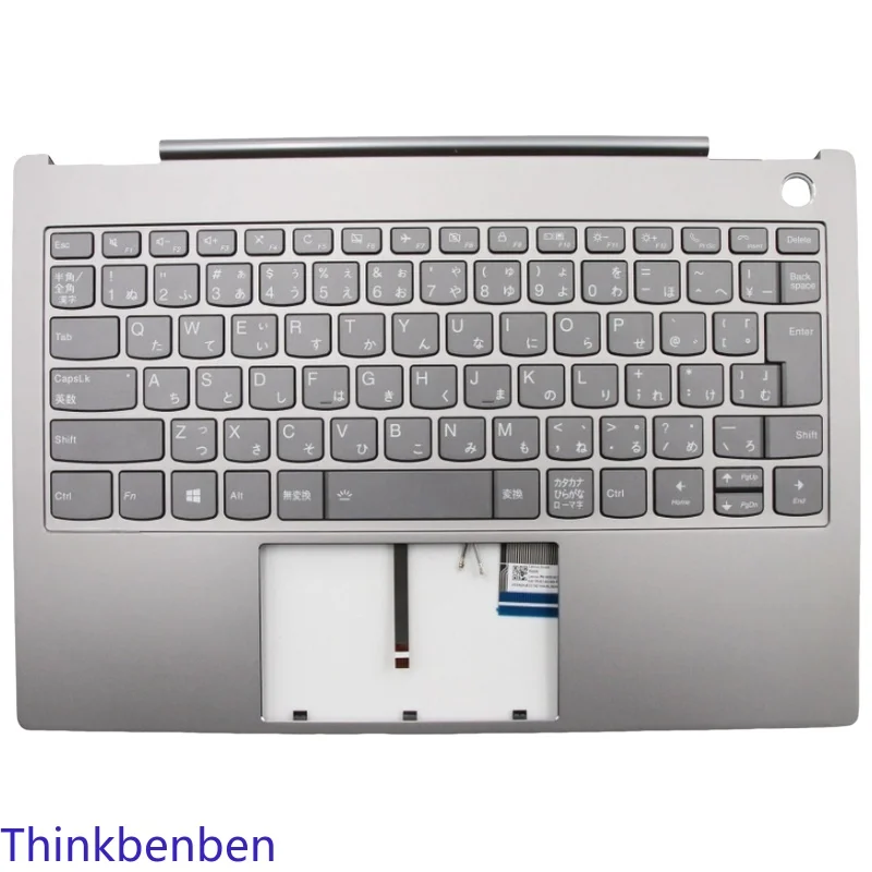 JP Japanese Mineral Gray Keyboard Upper Case Palmrest Shell Cover For Lenovo ThinkBook 13s IWL 5CB0U43188