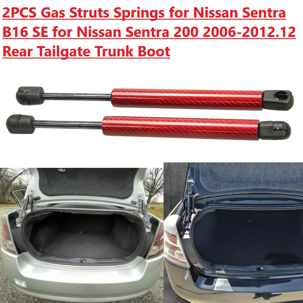 

2 шт., задние стойки багажника седана для Nissan Sentra B16 SE Nissan Sentra 200 2005-2013, задняя дверь багажника, газовая пружина, опора, подъемная опора