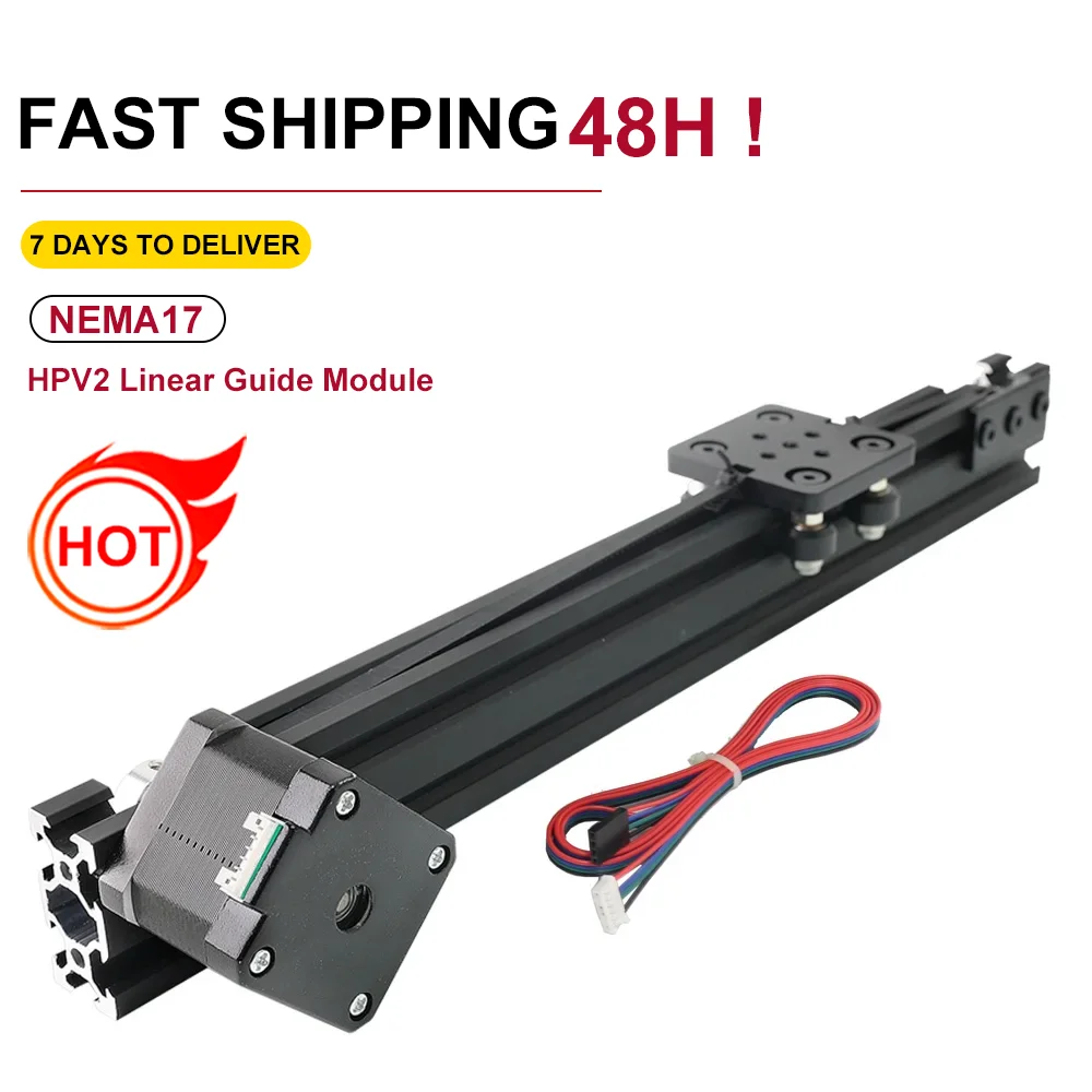 

3D Printer Sapre Parts 17HS4401S NEMA17 Stepper Motor Mini HPV2 V-Slot Linear Actuator Linear Model 1000MM For Router Kit Reprap