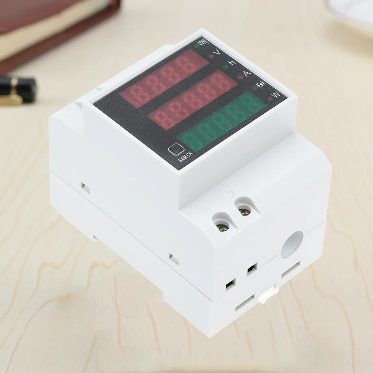 

Rail Digital Voltage Current Meter Ac 80-300V 100a Multifunction Power Meter for Consumption Monitoring