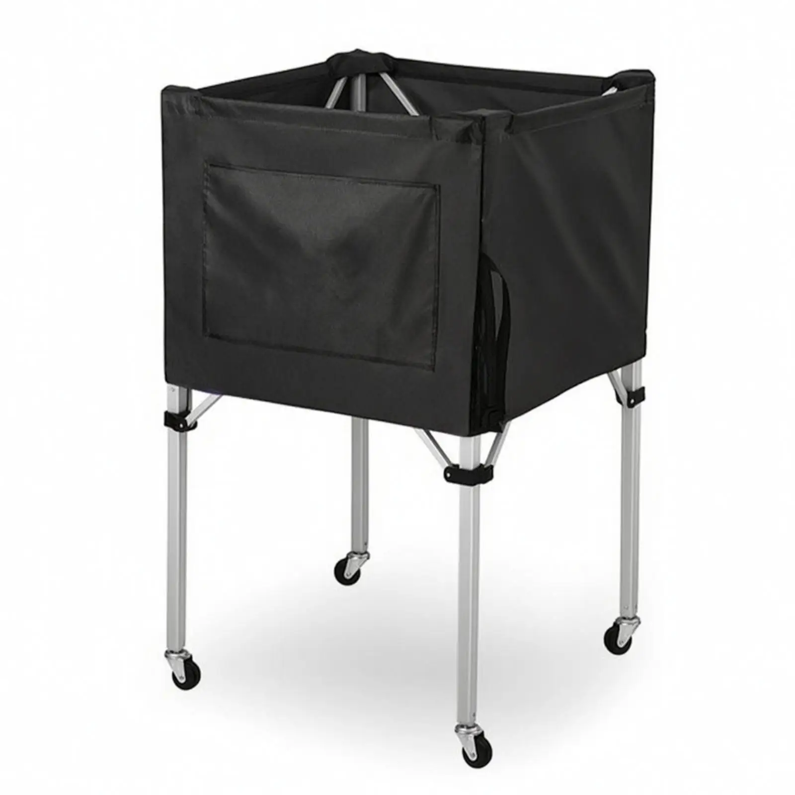 Ball Storage Cart Foldable Folding Ball Cart Foldable Athletic Gear Organizer for Coaches, Gym, Training Workouts