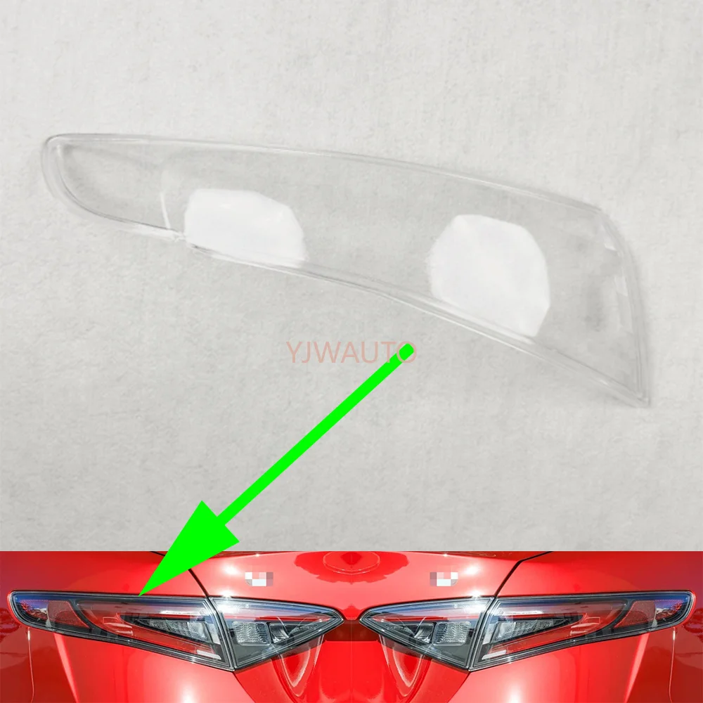 For Alfa Romeo Giulia 2023 2024 2025 2026 Taillight Cover Car Taillamp Lens Glass Replacement Rear Lampshade Brakelights Shell