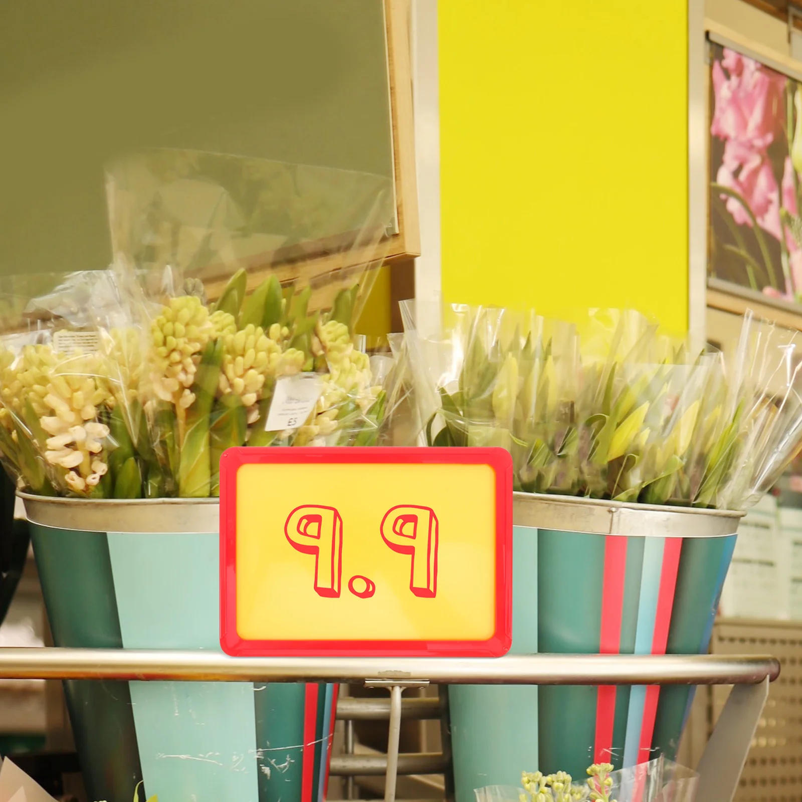 

2pcs Tags Erasable Blank Hanging Signs For Store Diy Pricing Labels Retail Shelf Label Holders Supermarket Sale