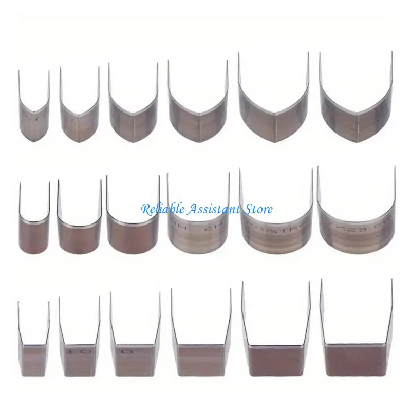 

N58C 18 шт. инструмент для пробивания отверстий в коже эргономичная ручка металлический угловой инструмент для перфорации кожи