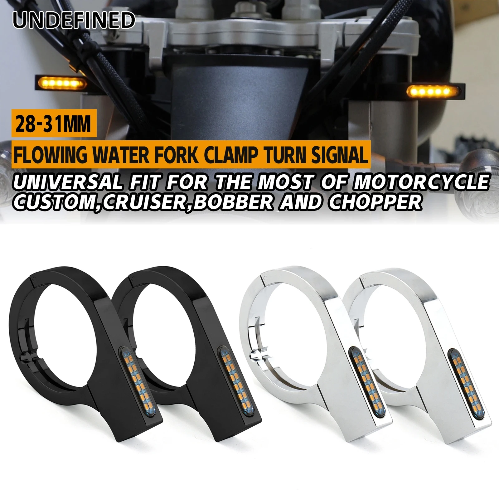 

Лампа указателя поворота для Harley, Honda, Yamaha, Suzuki, Cafe, Racer, Cruiser, Bobber, 28-58 мм