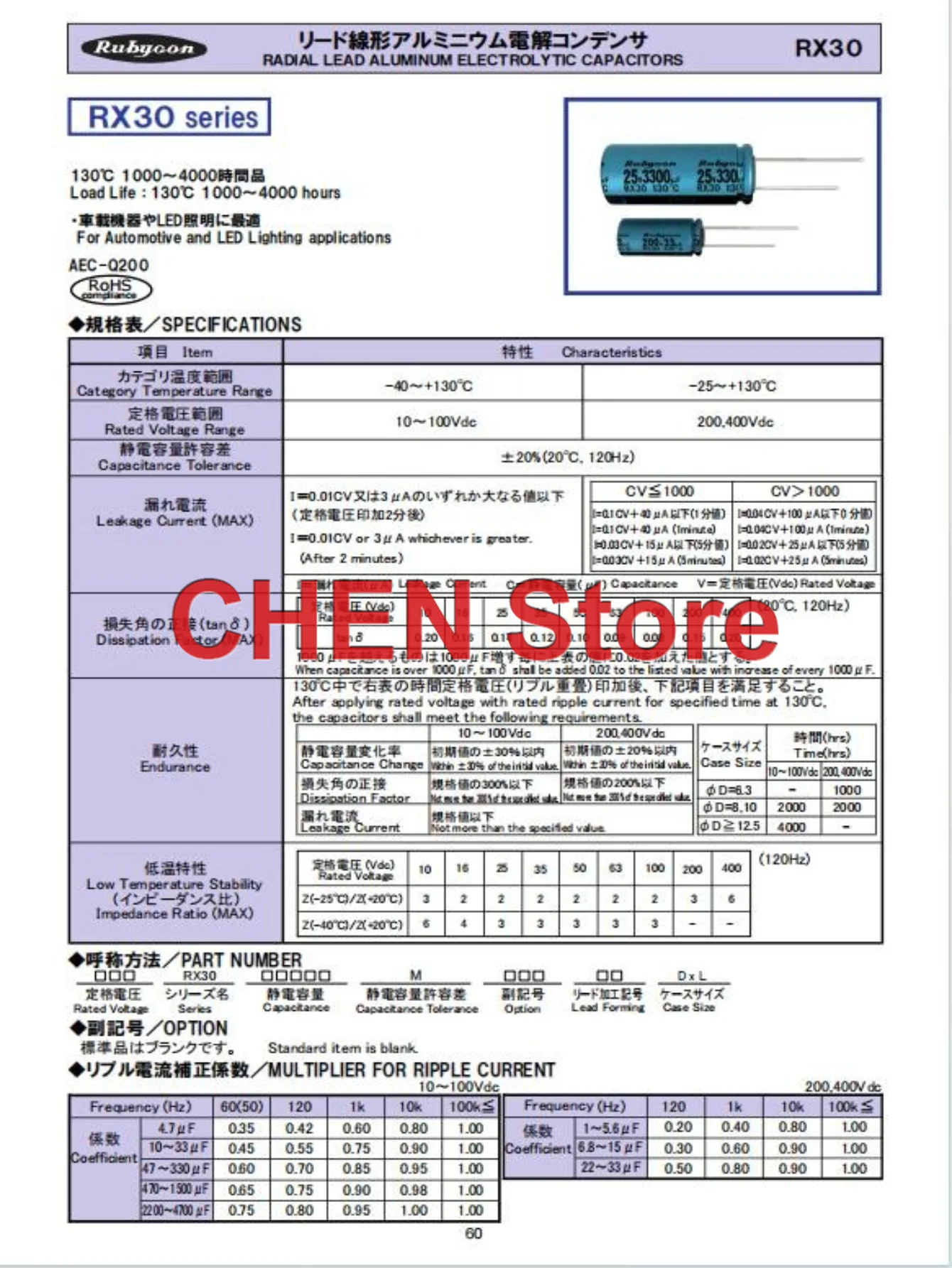10PCS/50PCS original Rubycon RX30 35V33UF 5X11MM 130C electrolytic capacitor 33UF 35V free shipping