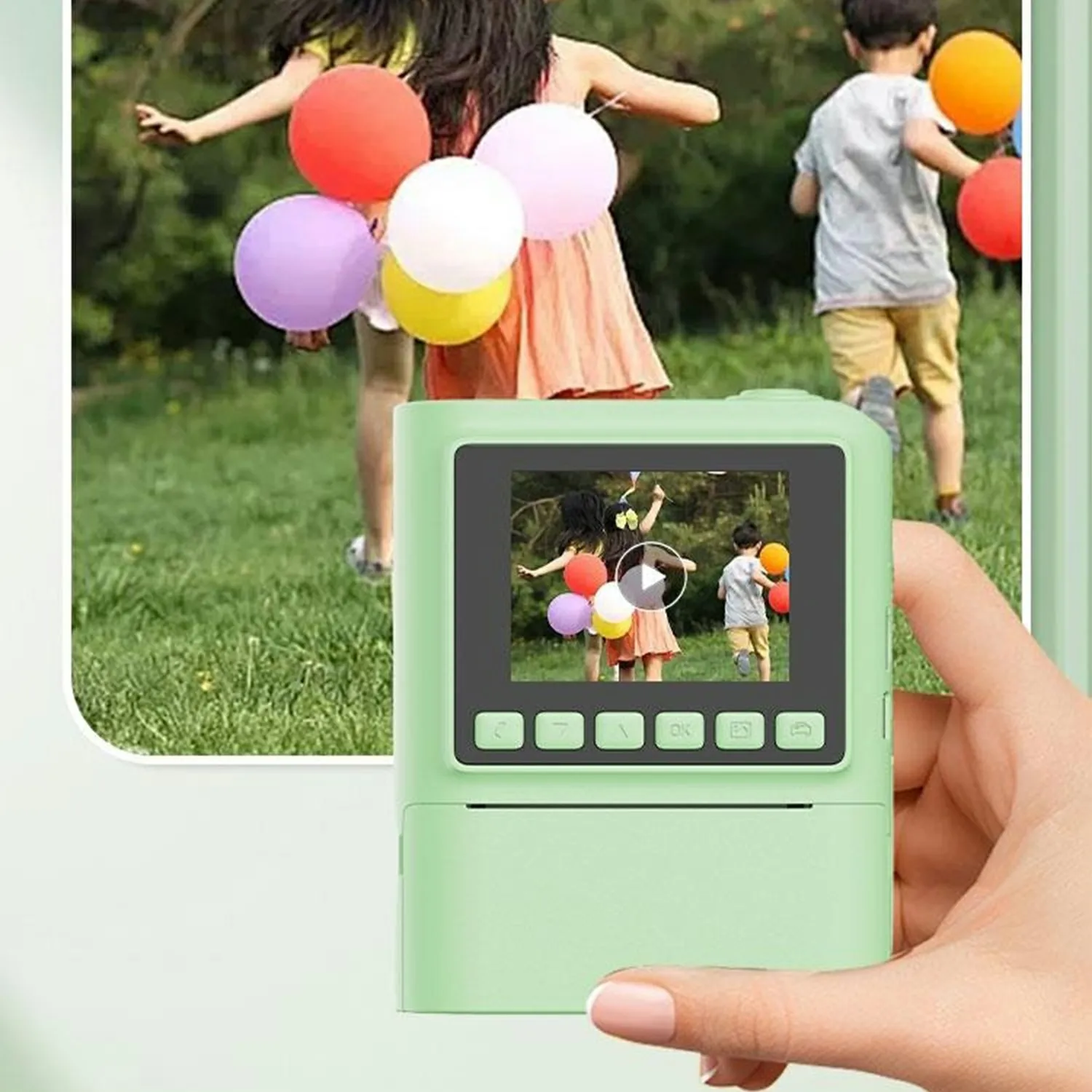 Caméra à impression instantanée pour enfants, enregistreur vidéo HD 1080P, Zoom 8X, appareil photo numérique pour filles et garçons, meilleur cadeau d'anniversaire et de noël, carte 32 go