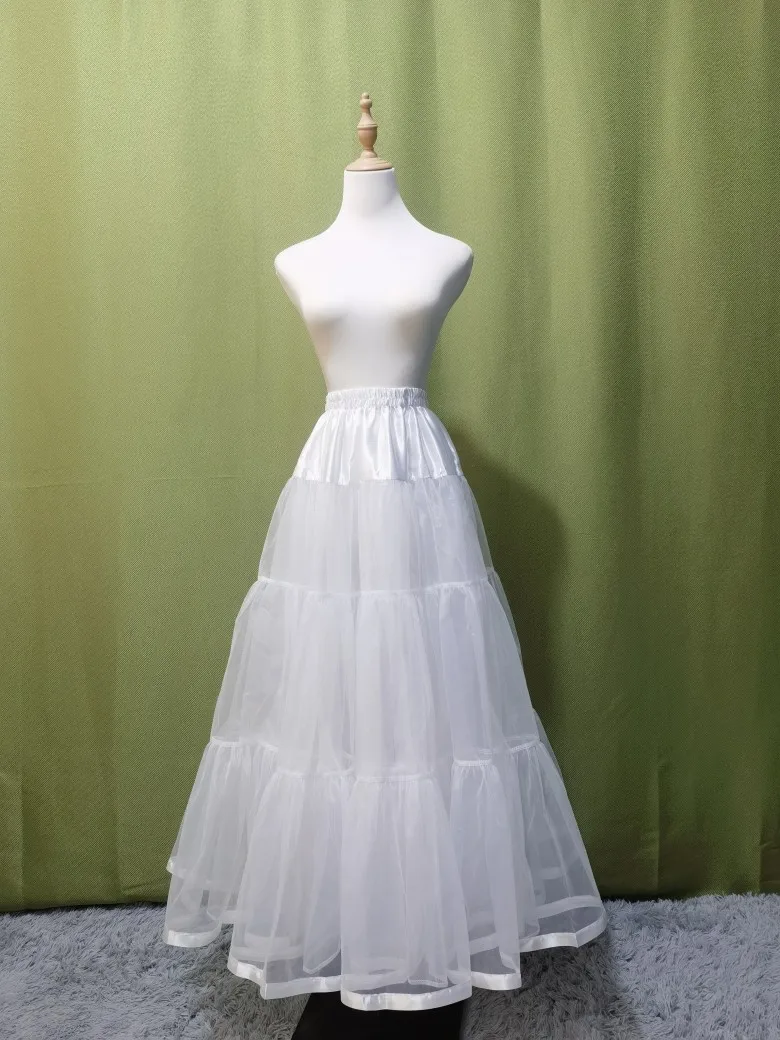 Falda de tul larga de 95 cm para mujer, con gran volumen, sin varillas, para novia, para boda, baile, falda interior, falda abullonada