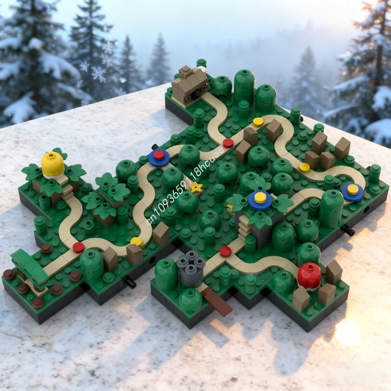 

595pcs MOC Mariosed World Modular Yoshi S Island Model Building Blocks Architecture Christmas Gift Idea Toys Brick Kids Birthday