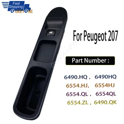 Front Passenger Side Electric Power Window Glass Control Lifter Switch Regulator Button for Peugeot 207 06-2017 Car Accessories