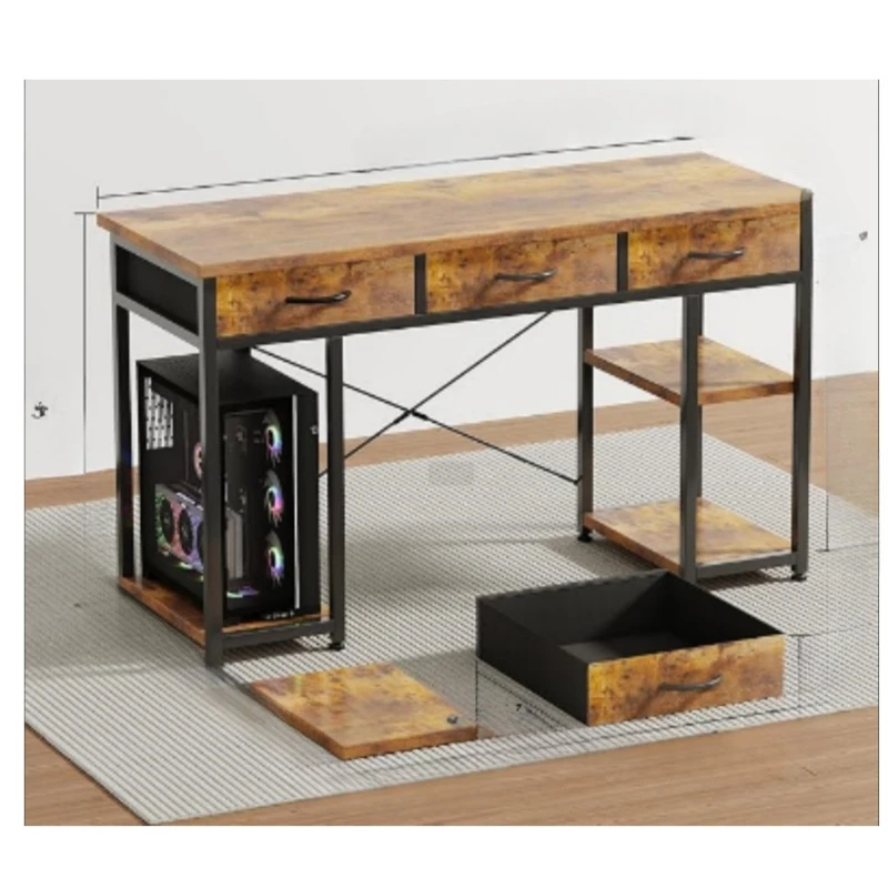 

mical household three-pump desk with double panels on both sides