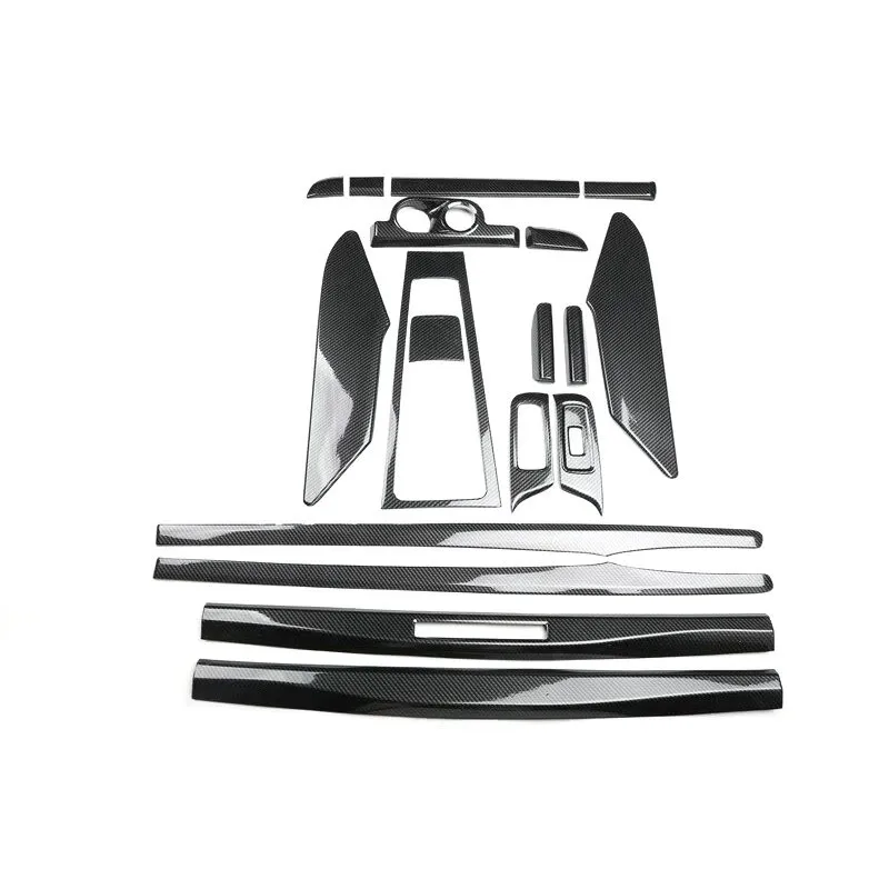 Car interior trims for Porsche Boxster Cayman 981 13-15 Carbon fiber pattern Air conditioning panel interior