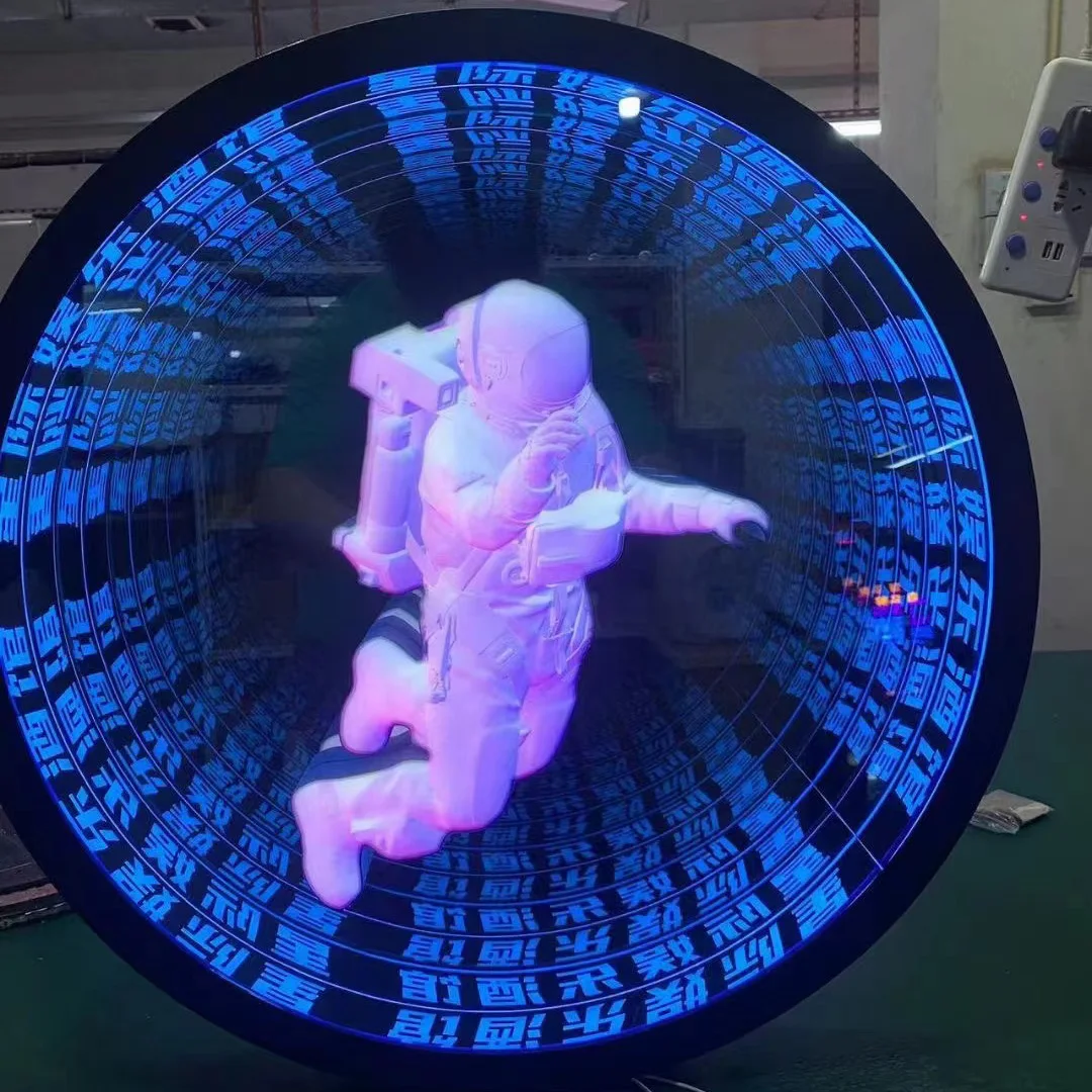 Specchio Infinity Specchio Abyss Scatola luminosa per specchio al neon 3D