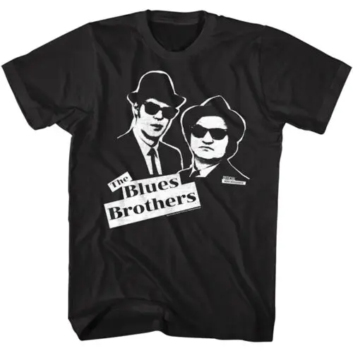 Jake and Elwood Iconic Pose Stencil Men’s T-Shirt The Blues Brothers