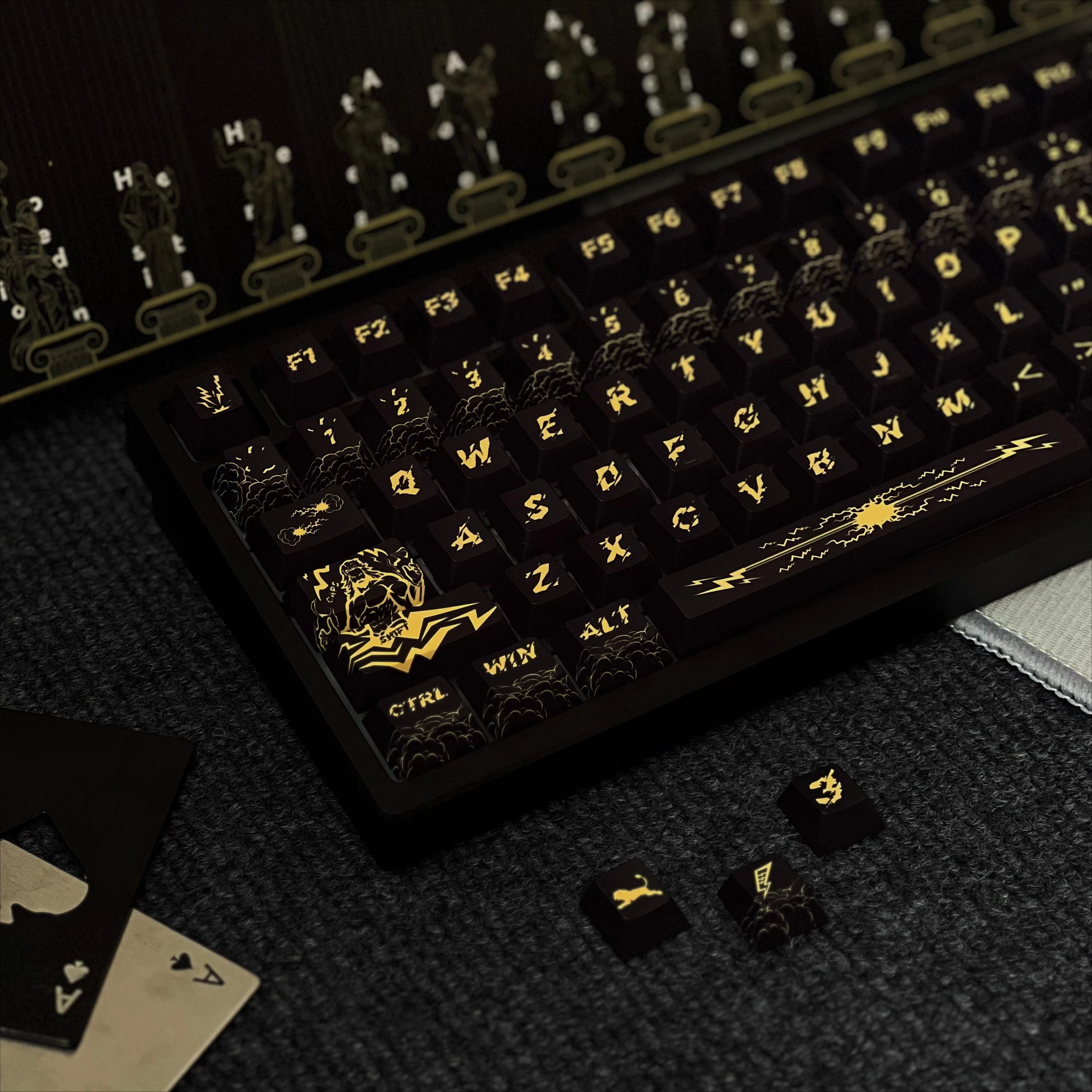 

Zeus keycaps, God King series, original design, full set of original height, hot sublimation PBT material keycaps