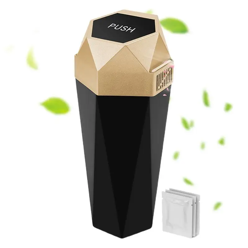 Box Car Air Freshener Press Aromatherapy Diffuser & Trash Bin Cup Holder Bin Auto Organizer Storage Box accessories for cars