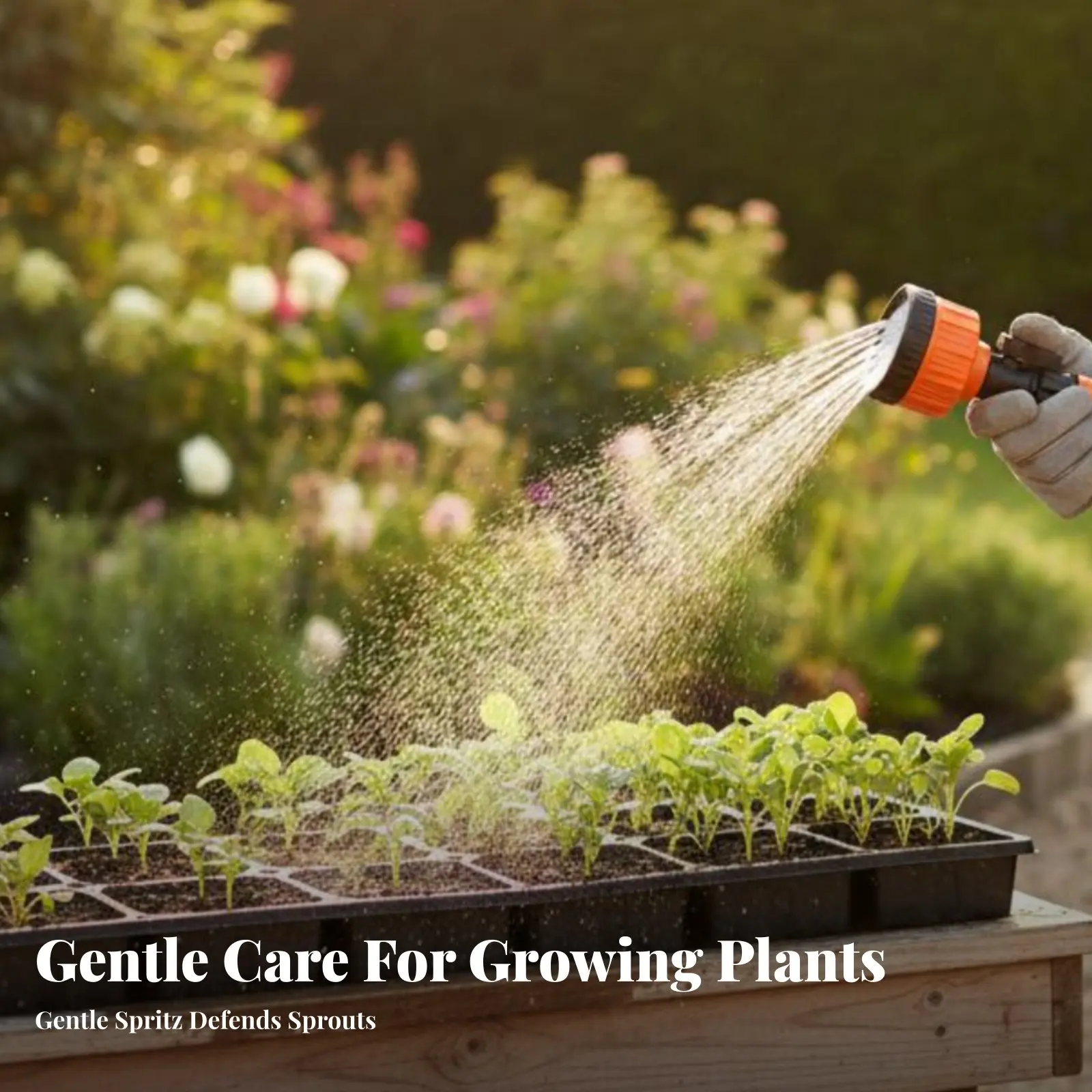 若い植物用スプリンクラーヘッド-長持ちする微細スプレー散水ディスペンサー-ガーデン用スプリンクラー-スプレーアタッチメント-簡単に掃除でき、素早く使用できます