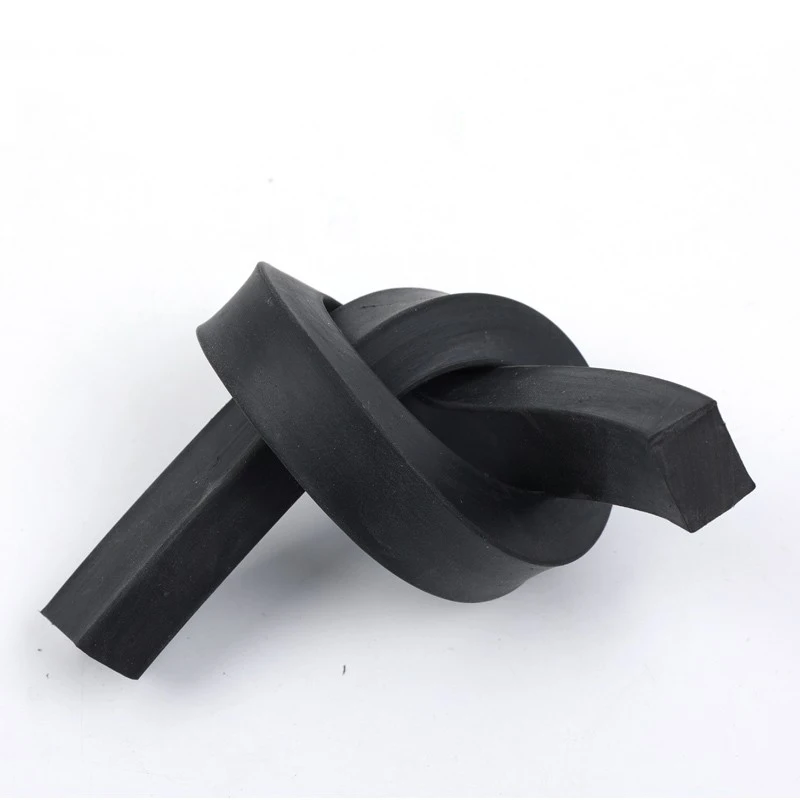 Black Solid Nitrile Rubber Strip, 1-Meter Marine Oil Resistant Nitrile Rubber Flat Sealing Strip, Size: 3x10mm~30x40mm