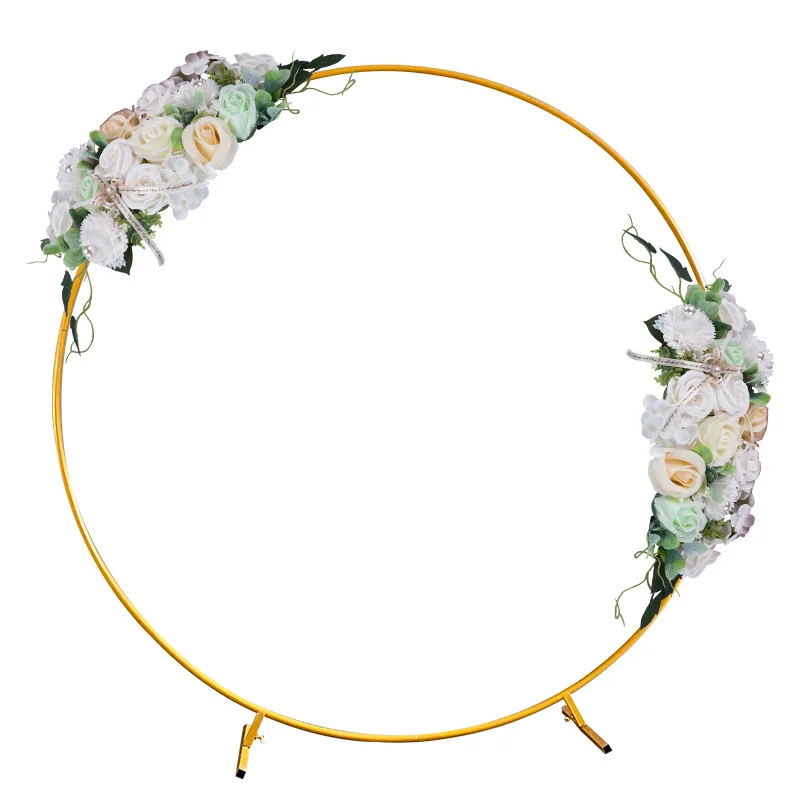 

6.8Ft Circular Stand Decoration Backdrop Kit Balloon Circle Metal Wedding Arch for Balls