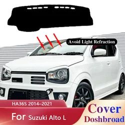 Dashboard Carpet Dashmat for Suzuki Alto L HA36S 2014–2021 Carol Liner Sunshade Anti-dirty Anti-sun Sticker Pad Accessories.