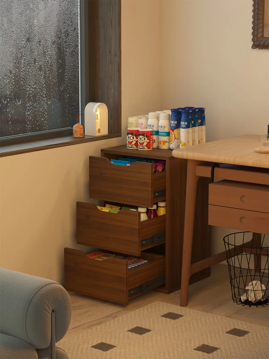 

Floor Standing Drawer Cabinet Snack Storage Rack Office Desk underneath File Cabinet Miscellaneous Goods Storage Shelf Ca...