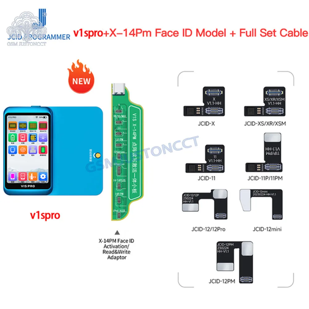 JC V1S PRO Programmer Compatible with old modules of PRO1000S V1SE for iPhone Screen True Tone Face ID Battery Vibration Repair