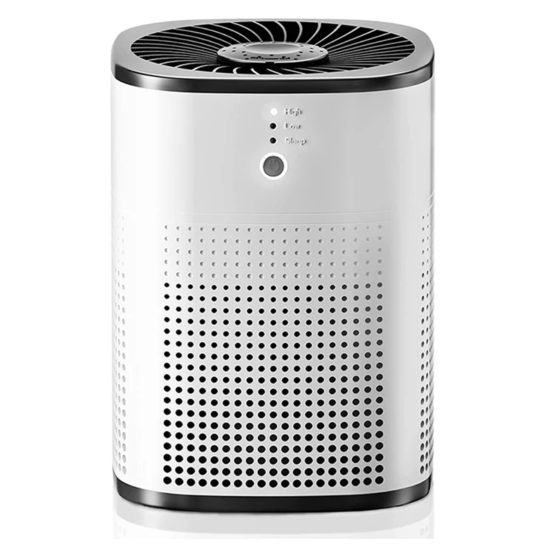 

Bedroom Air Purifier H13 Real HEPA Filter Air Purifier 360° Intake With 5 Stage Filtration For Pet Allergies