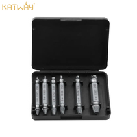 6Pcs Set Damaged Screw Extractor Broken Bolts Screws Remover Extractor Center Drill Bit Set Woodworking Tools HH-AA284