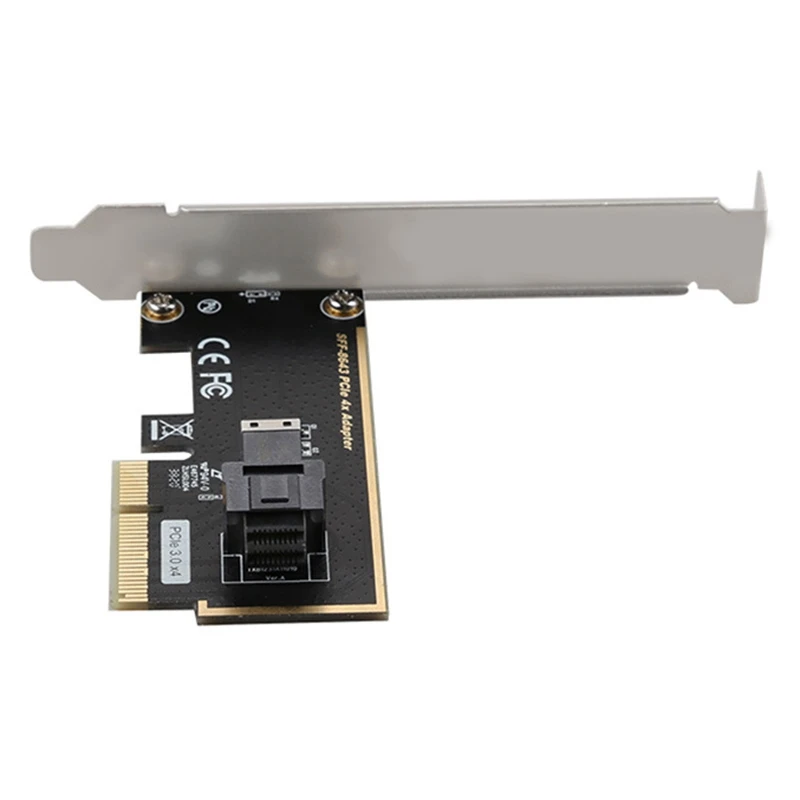 PCIe to U.2 SFF-8643 Gen 3 /4 -Lane การ์ดสําหรับ 2.5 นิ้ว Nvme SSD พร้อม Mini-Sas (SFF-8643) ถึง U.2 (SFF-8639) สาย