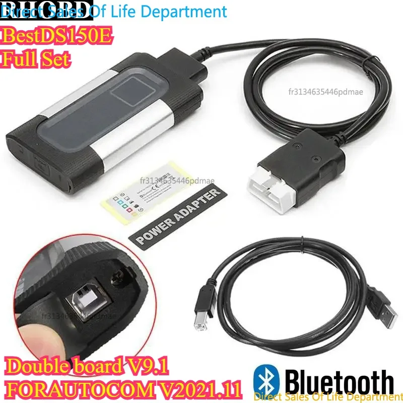 Double carte V9.1 V2021.11 Autocoms Ds150e Delphis, Scanner OBD, outil de Diagnostic, voiture camion Tcs cdp pro, ensemble complet 2024 2025 2021