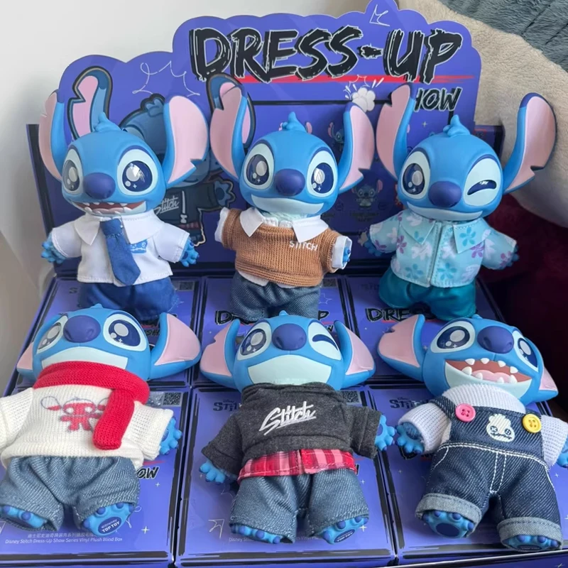 

Genuine Disney Stitch Dress-Up Show Series Vinyl Blind Box Cute Trendy Toys Bag Pendant Decor Desktop Ornament Surprise Toy Gift
