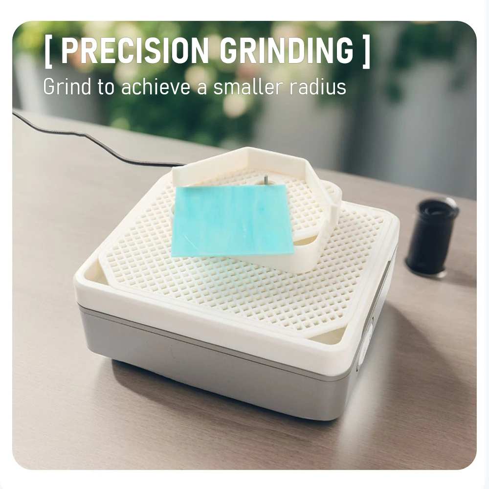 TUNGFULL Dual-Layer Self-Watering Grinder Mini Diamond Glass Pottery Jade Grinder Table High Power 4200RPM Drillable Grinder