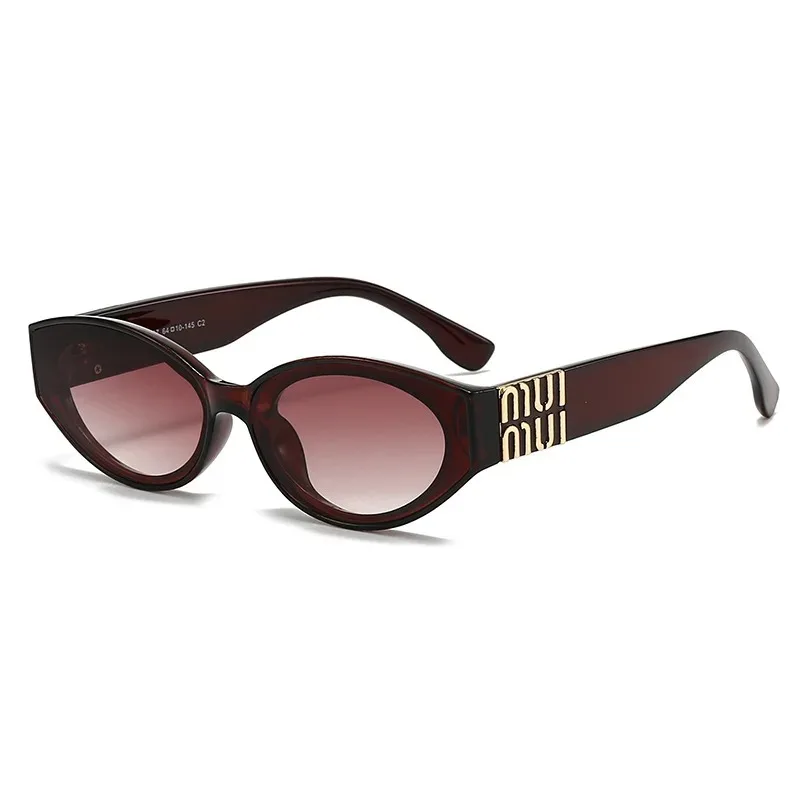 

Light Luxury Men's And Women's Brands Design Luxury Small Oval Sunglasses 2025 New CatEye Sunglasses Retro Women's Goggles Uv400