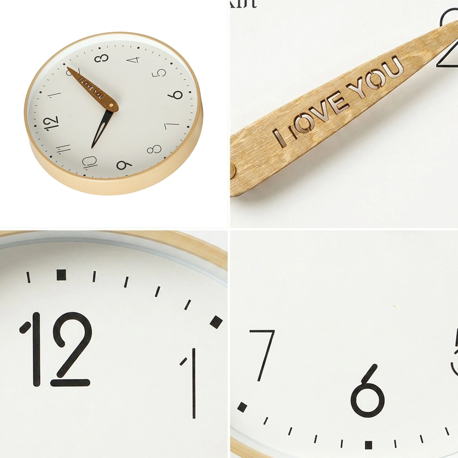 Nordic Silent Wall Clock Featuring Clean Lines and Contemporary Aesthetic for Home Office or Study Space Diameter 20 cm