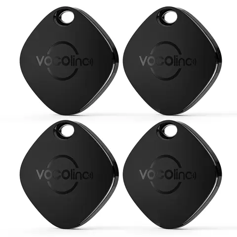 1/2/3/4Pcs VOCOlinc Mini Keychain Locator Anti-lost Wallet Car Smart Tag Bluetooth Tracker Key Item Finder Use Find My (iOS only