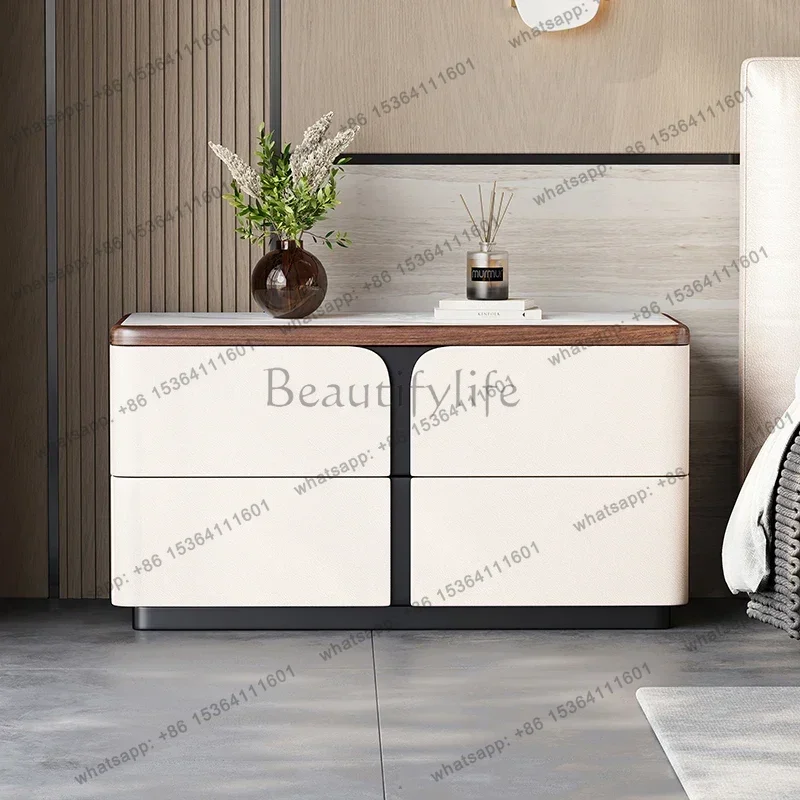 

LJYElegant Unique Night Table European Aesthetic Creative Luxury Nightstand Modern Storage Mesitas