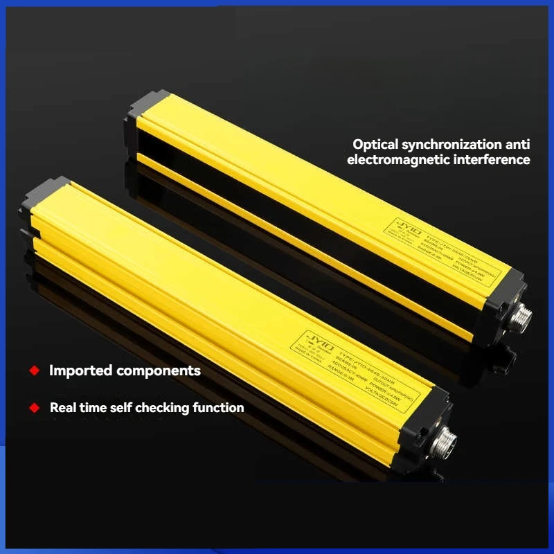 

Датчик световой завесы безопасности, устройство защиты зоны шага 20 мм, промышленный инфракрасный решетчатый барьер NPN PNP, выход 24 В постоянного тока