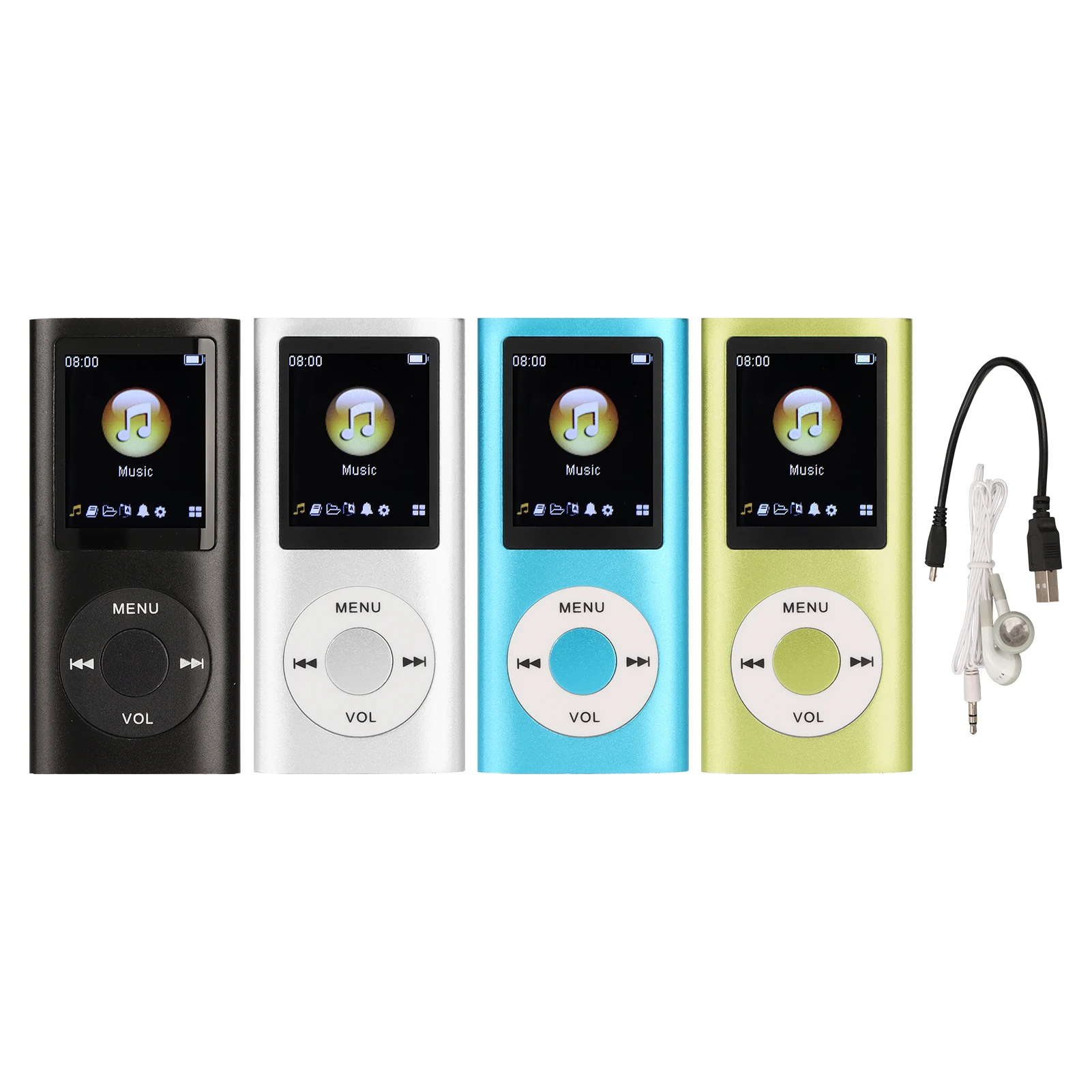 MP3 Player Stylish Multifunctional Lossless Sound Slim 1.8 Inch LCD Screen Portable MP3 Music Player new