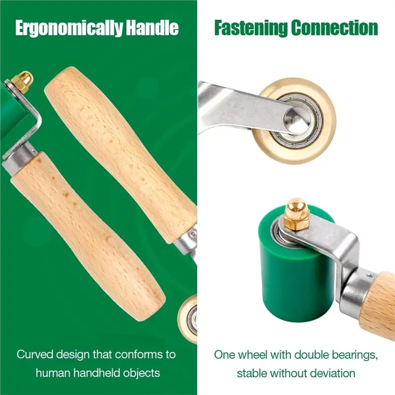 [A93Z!】 Brass Pressure Roller Manual Welding Tool Silicone Handwheel, High-Temperature Resistant Joint For PVC/TPO/EPDM