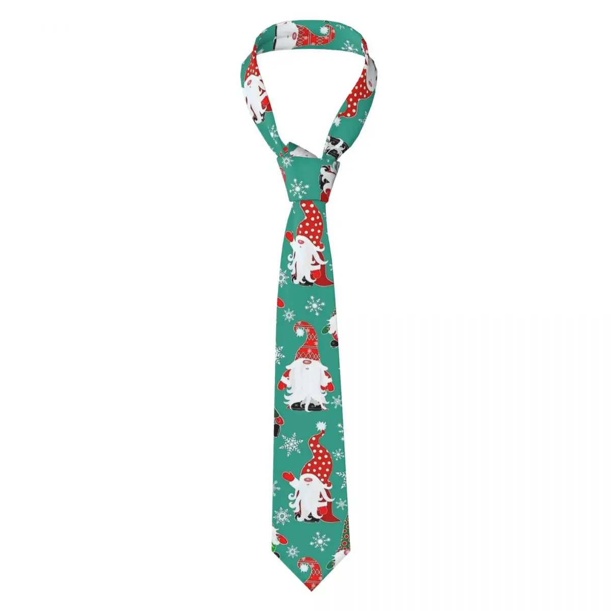 Christmas Gnomes Tie Festive Gonks Business Neck Ties Cute Funny Neck Tie For Men Women Graphic Collar Tie Necktie Gift Idea