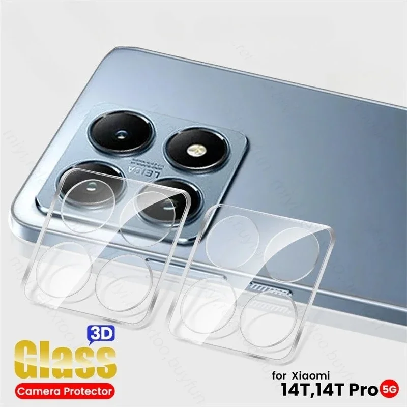 

2 шт. чехол для объектива Xiaomi14TPro, 3D закаленное стекло, изогнутая защитная крышка для камеры для Xiaomi Mi14T Mi 14T 14 T Pro 14TPro T14 5G 2024
