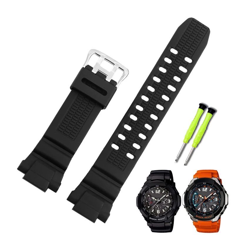 Silicone wristband for CASIO aviation G-Shock series GW-3000B GW-3500B / 2000 resin silicone strap watchband Bracelet Gift tools