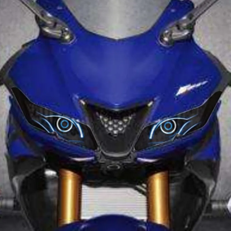 For YAMAHA YZF R15 V3 17-19 Motorcycle Accessories Front Fairing Headlight Sticker Guard Sticker - 1