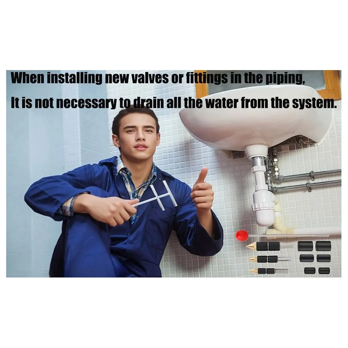 Kit de Emergencia para Detener Fugas de Agua en Tuberías, Sellador de Agua por Fusión en Caliente, Herramientas de Plomería para Plomeros Profesionales