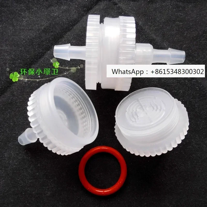 Can be unscrewed and opened micro air filter 25mm filter head assembly with adapter for gas and liquid universal use