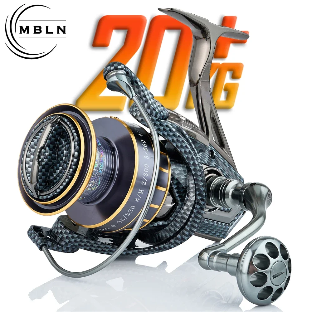 MBLN Brand 90% Full Metal Spinning Reel, Alloy Spool, Handle & Gear, Designed for Saltwater Fishing