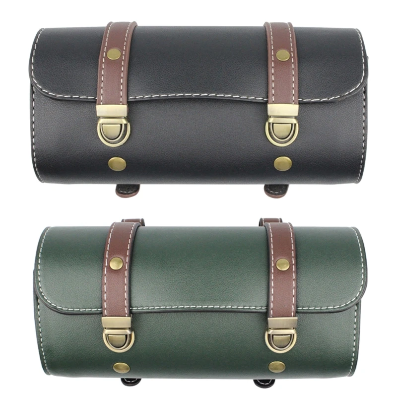 Vintage fietstas PU fietstas zadeltasje achtertas gepersonaliseerd