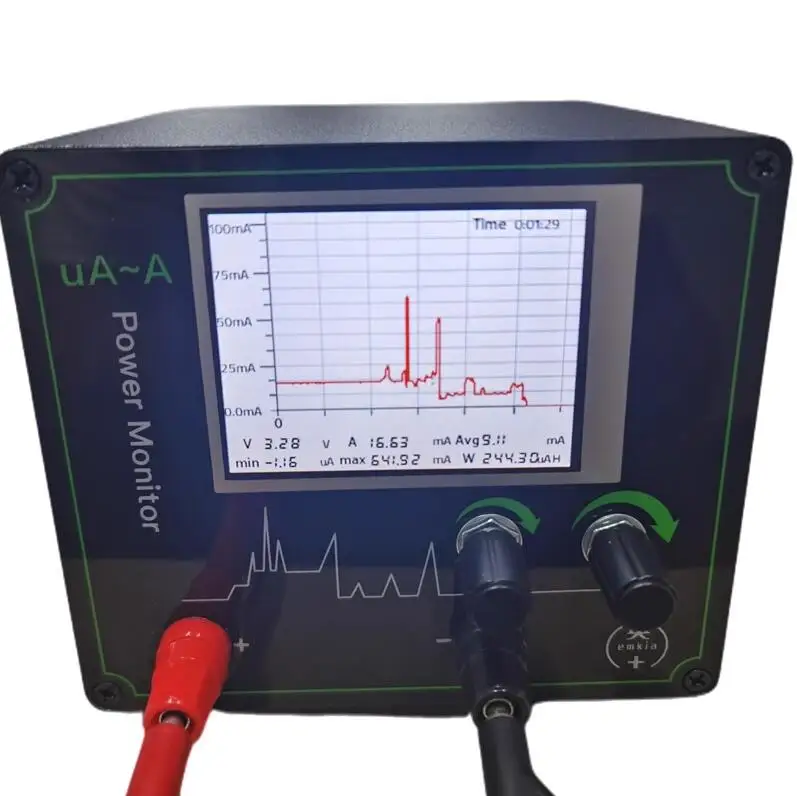 Power Monitor dc Power Supply Analisador de Baixo Consumo de Energia Current Test Analysis Novo ua