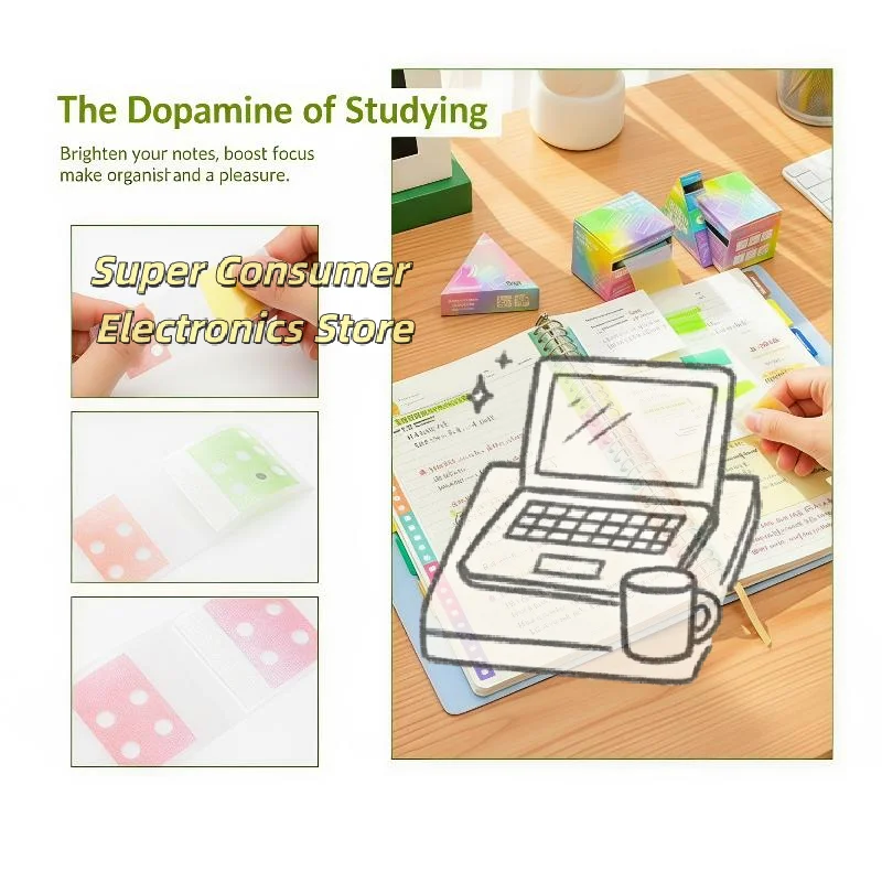 Pearl Self-Adhesive Hole Expansion Stickers for Loose Leaf Binders Tear Resistant Ideal for Notebook Planner Office Document Pr