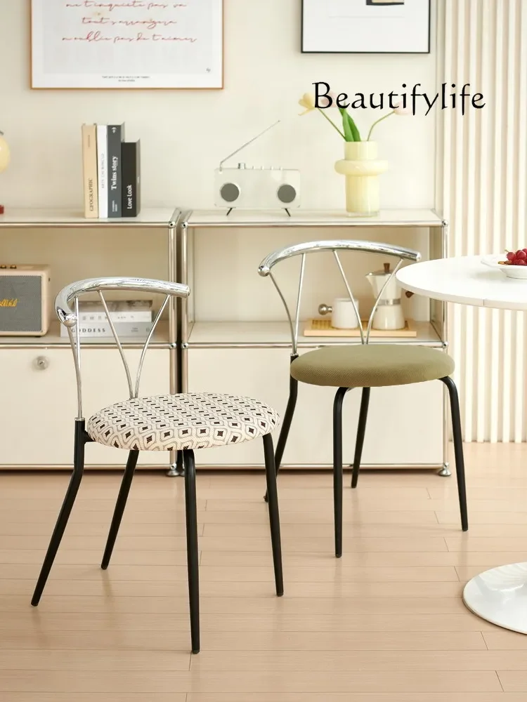 

French medieval dining chair, high-end minimalist home backrest, Nordic designer ins retro chair